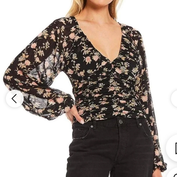 Free People Final Rose Blouse Size XSmall - Picture 1 of 9